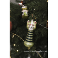 Christmas Ornaments Baby Girl's First Cat Glass Ornaments